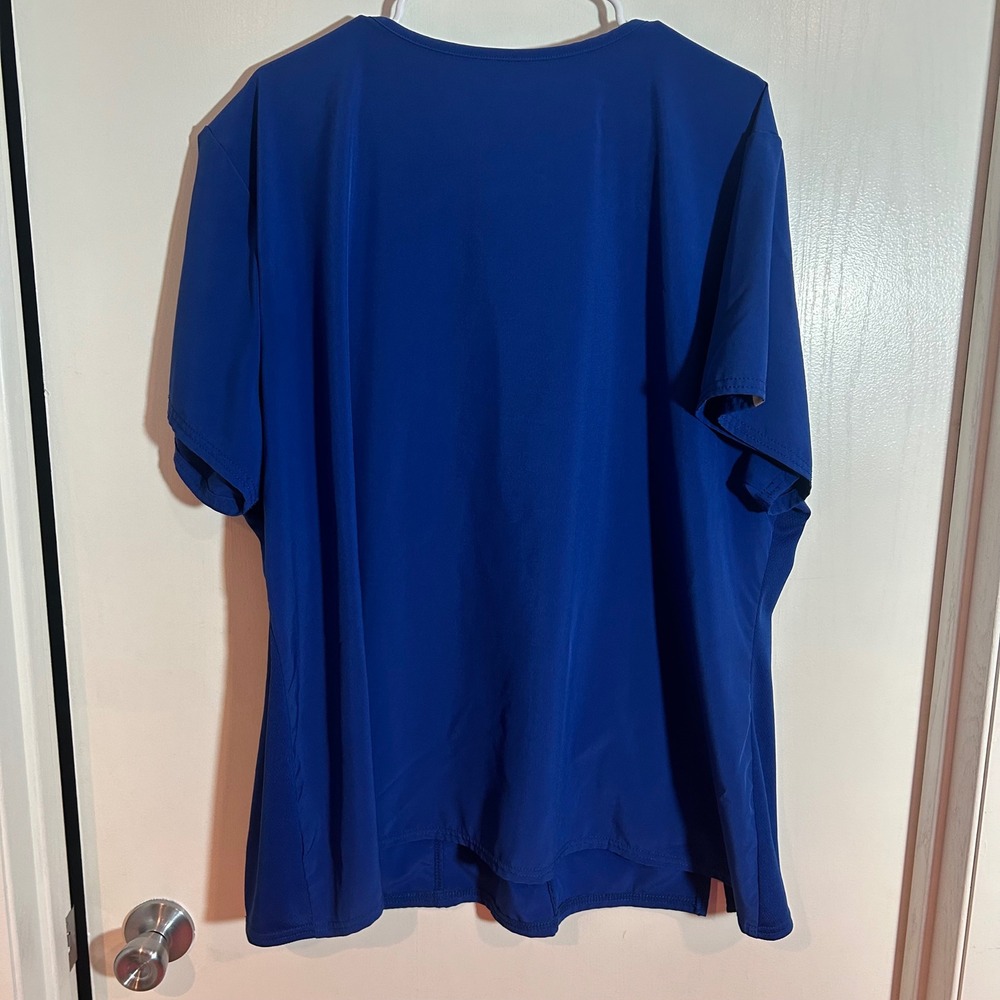 Scrubstar Performance Electric Blue V-Neck Scrub Top 3XL - Picture 6 of 6